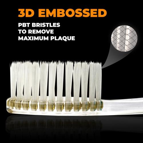 Solodent toothbrush antimicrobial silver infused extra soft bristles.Best for sensitive teeth, gums, braces, implants